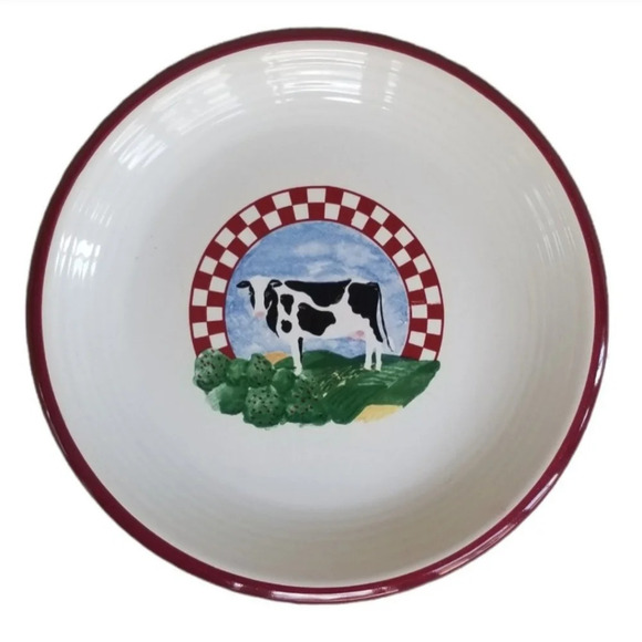 CENTURY STONEWARE Fannie's Farm Salad/Dessert Plate | 11" set of two - Picture 3 of 7